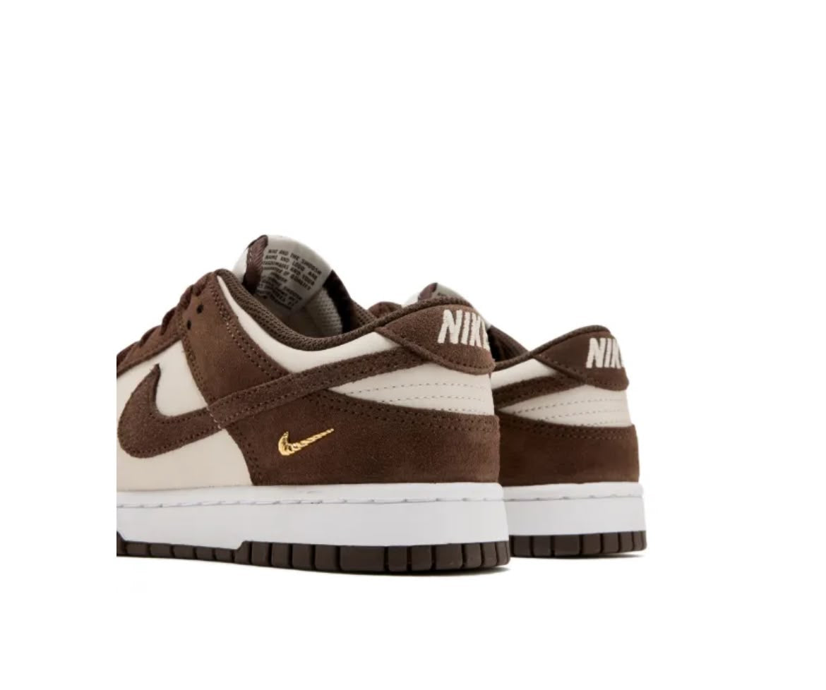 Nike Dunk Low suede-panelled brown